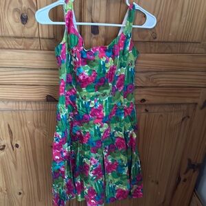 NINE WEST Sleeveless Colorful Floral Dress Size 2